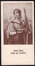image pieuse ancianne de Santa