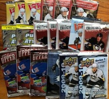 Lot 20 boosters cartes de hockey NHL trading cards packs