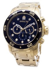 Montre Homme Invicta Pro-Diver Chronographe Ton Or 200M 0072