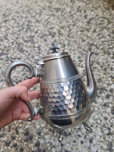 Ancienne cafetière martelée - cafetière,