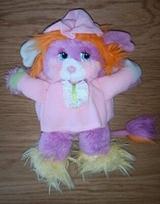 Peluche 24cm Popples Polochon Pancake Popple Vintage Mattel A-9 no Bisounours