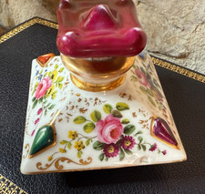 FLACON PARFUM - PORCELAINE DE PARIS - VERS 1900