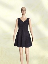 Robe Courte Noire à Volants