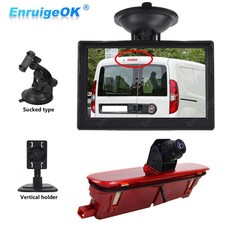 Caméra de recul avec Écran 5" feu stop LED Pour Fiat Doblo Opel/Vauxhall Combo