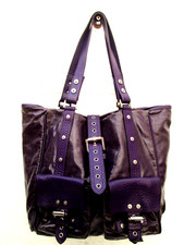 MULBERRY  Sac cabas Roxanne  synthétique violet  Authentique  vintage