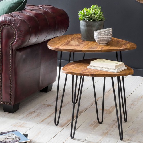 Finebuy tables gigogne - tables, bois