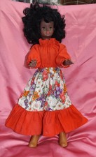 RARE POUPEE SYLVETTE BELLA CATHIE NOIRE VETUE ORIGINE 