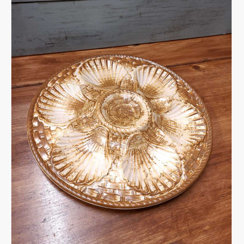 Assiette huîtres barbotine - assiette,