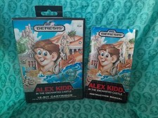 Boite et manuel Sega Megadrive Alex Kidd version US pas de cartouche