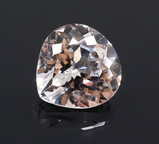 Pierre précieuse en vrac certifiée 9,15 ct saphir blanc de Ceylan naturel imp...