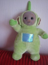 PELUCHE TÉLÉTUBBIES VERT" DESSINS ANIMÉS ENFANT..ANGLAIS 1997 33 CM