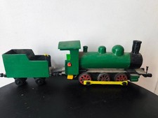 Jouet bois ancien train locomotive