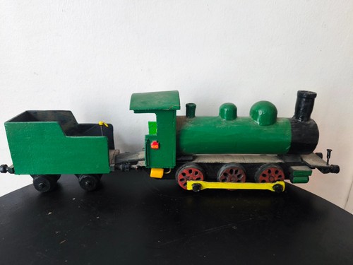 Jouet bois ancien train