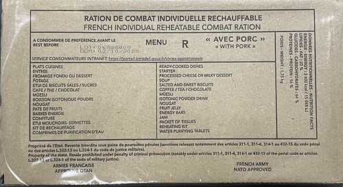 Rations combat armée - rations,