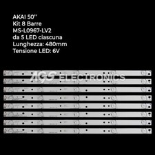 KIT 8 BARRES STRIP 5 TV LED