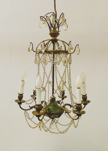 Lustre cage guirlande - lustre, à