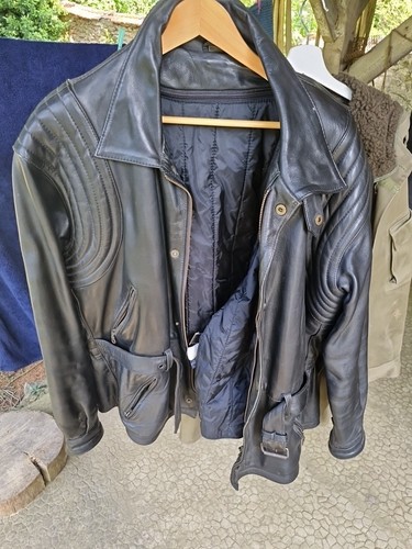 Blouson moto cuir - cuir, homme