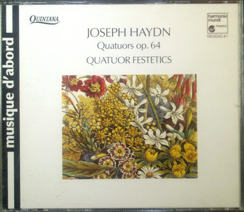 Haydn quatuors op 64 - cd,
