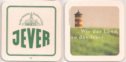 Jever old beer mat - jever, "like
