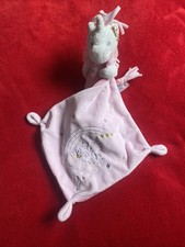 ?? Doudou Licorne Blanc Rose Mouchoir Or Nuage Lune Étoile NICOTOY NEUF