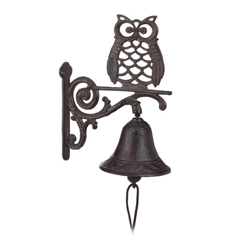Cloche porte fonte hibou - porte,
