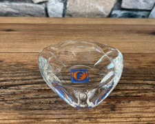 JOLI cendrier publicitaire pour restaurant FLUNCH  ? en verre 1970 vintage ++