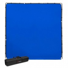 Kit fond bleu photo / vidéo studio Manfrotto StudioLink Chroma Key Blue 3x3m