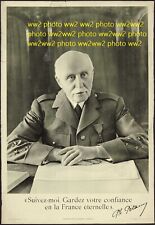 ww2 Photo Vichy Pétain CJF