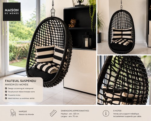 Fauteuil suspendu maison - fauteuil,