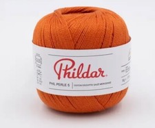 5 PELOTES DE COTON PHIL PERLE 5 CAROTTE  NEUVES