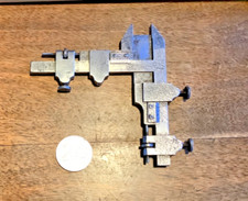 outils anciens, old tool,vieux outils,rare pied a coulisse double "Air equerre".