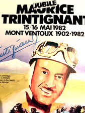 Jubilè Maurice TRINTIGNANT 1982 Affiche ORIGINALE Entoilée  dim 061X099