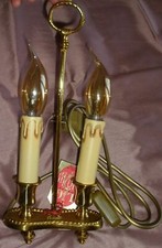 Lucien GAU : Lampe bronze