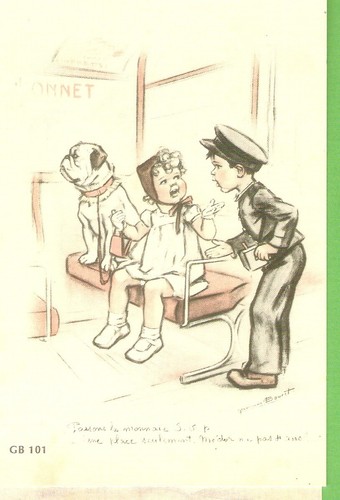 Germaine bouret carte postale - bouret,