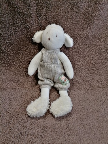 Doudou mouton agneau salopette - mouton,