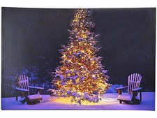 Tableau lumineux effet flamme