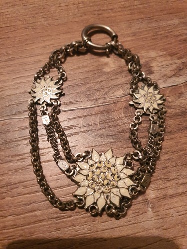 Bracelet edelweiss vintage - bracelet,