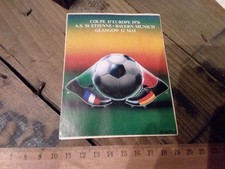 Ancien autocollant coupe d'europe 1976 ASSE St Étienne  BAYERN MUNICH Glasgow
