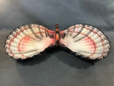 Ancien plat coupe à fruits en plastique forme de coquillage déco kitsch vintage