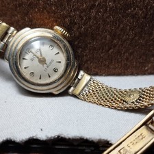 Montre mécanique ancienne femme SOHO boitier plaqué or 17 rubis