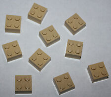 10 x Lego Tan Brick 2x2 ref 3003/set 7194 7186 71006 4733 5526 7327 7326 7171