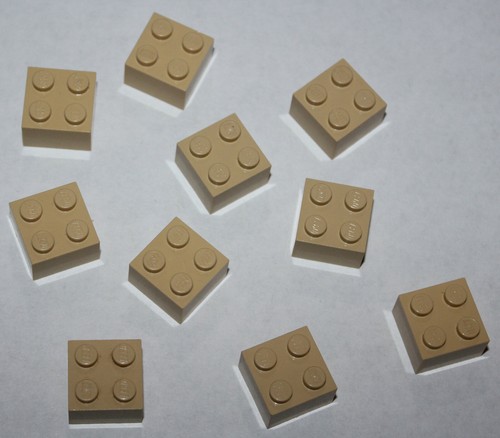 Lego tan brick - brick, 2x2