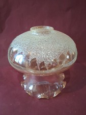 Globe Lustre Tulipe Verre Décor Araignée Incrusté Ø Int Col 4,1 cm Ext 4,7 cm