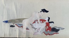 Rare 19eme Rouleau Peintures