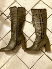 bottes femme cuir KAKI T37