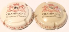 2 Capsules de champagne Henriot Raymond crème foncé et crème pale" rouge et noir