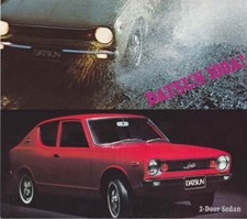 Brochure Datsun Cherry 100A 2 Door 1971, Belgique en français flamand /vlaams