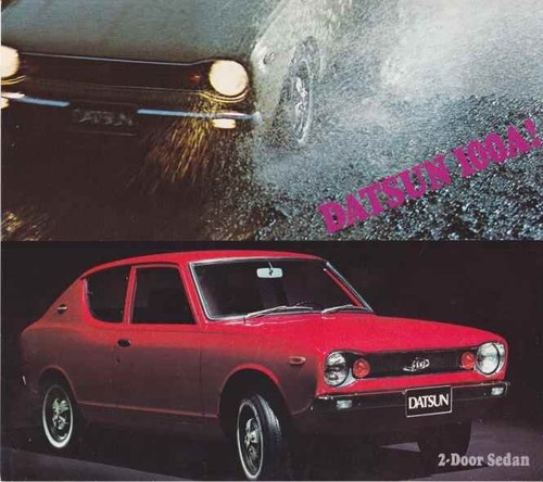 Brochure datsun cherry 100a - brochure,