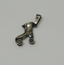 -BIJOU PENDENTIF ARGENT 925° CHAUSSURE ROLLER BIJOU ANCIEN BRELOQUE COLLECTION