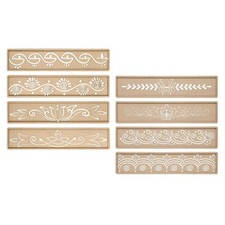 4 Pièces Pochoirs Rangoli